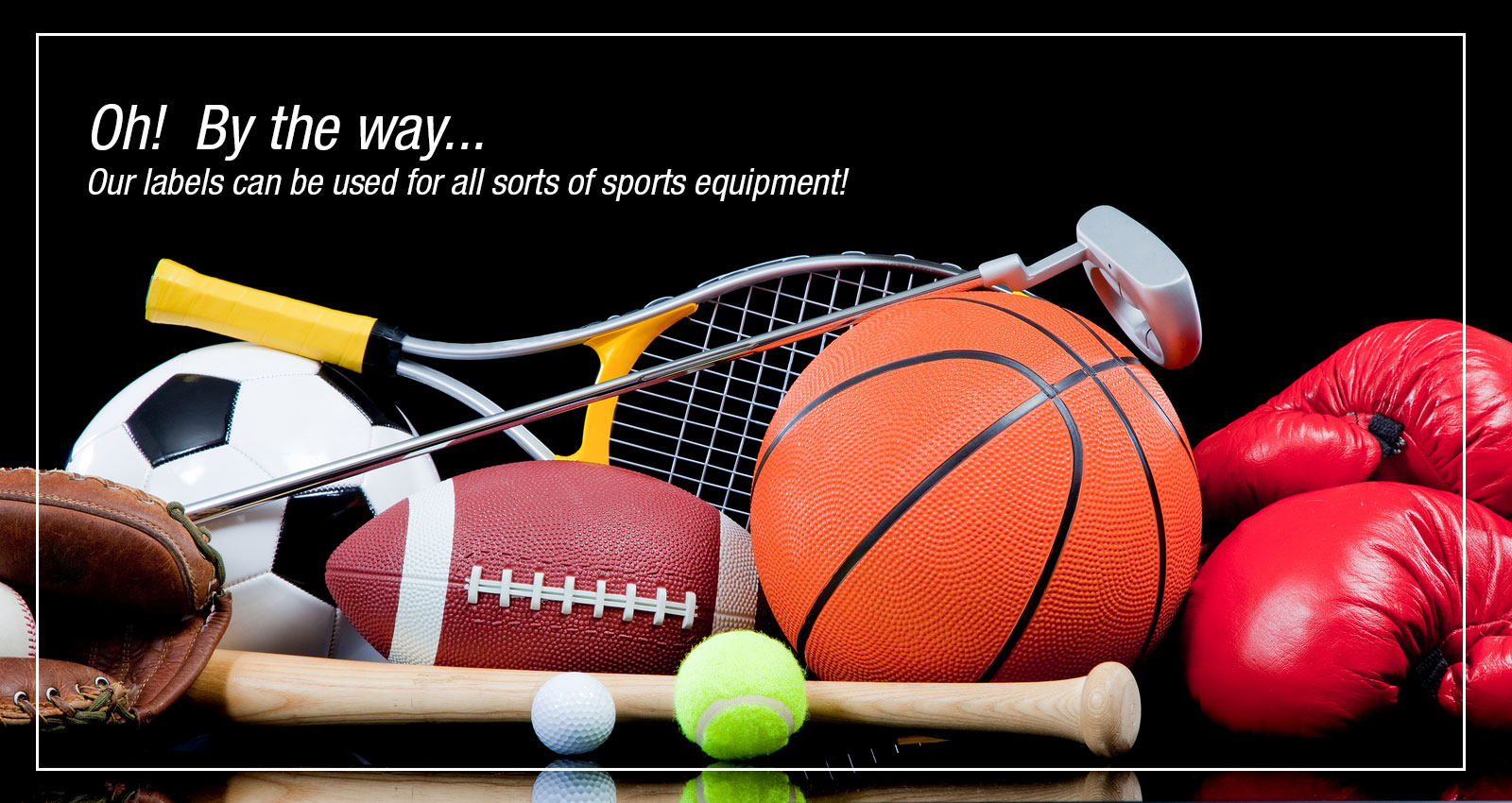 sports equipment labels Notlim Technologies